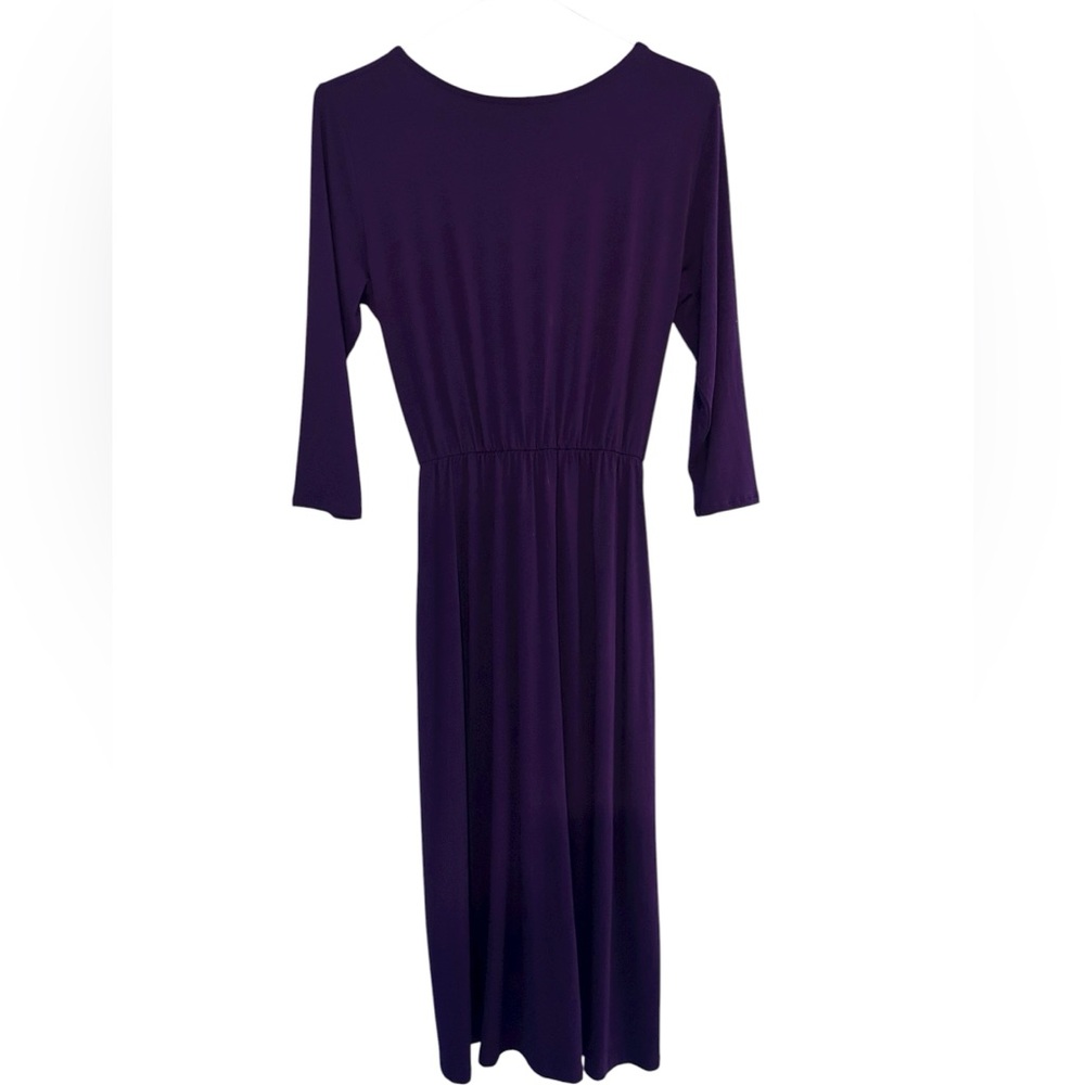 Amour Vert Grape Olive Dream Knit 3/4 Sleeves Twist Elastic Waist NWT Small - Picture 2 of 9